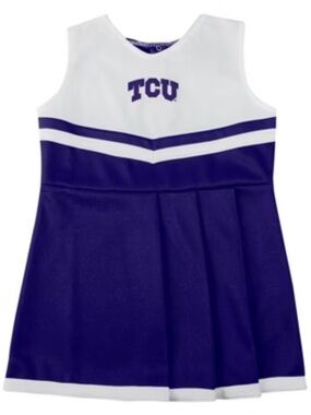 Rivalry Threads Kids One Piece Cheer Dress - Purple & White TCU